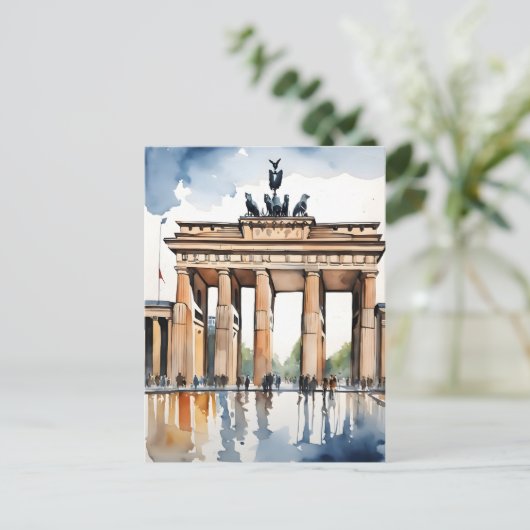 Carte Postale L'art de l'aquarelle à Berlin (Debout devant)