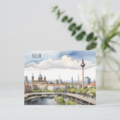 Carte Postale L'art de l'aquarelle à Berlin (Debout devant)