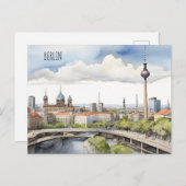 Carte Postale L'art de l'aquarelle à Berlin (Devant / Derrière)