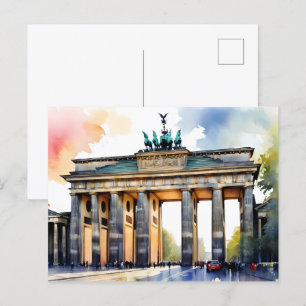 Carte Postale L'art de l'aquarelle à Berlin