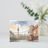 Carte Postale L'art de l'aquarelle à Berlin (Debout devant)