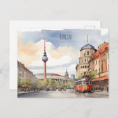 Carte Postale L'art de l'aquarelle à Berlin (Devant / Derrière)