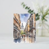 Carte Postale L'art de l'aquarelle à Madrid (Debout devant)