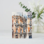 Carte Postale L'art de l'aquarelle à Madrid (Debout devant)