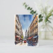 Carte Postale L'art de l'aquarelle à Madrid (Debout devant)