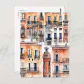 Carte Postale L'art de l'aquarelle à Madrid (Devant / Derrière)