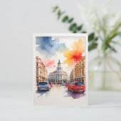 Carte Postale L'art de l'aquarelle à Madrid (Debout devant)