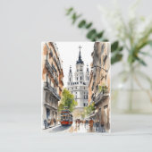 Carte Postale L'art de l'aquarelle à Madrid (Debout devant)