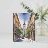 Carte Postale L'art de l'aquarelle à Madrid (Debout devant)