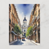 Carte Postale L'art de l'aquarelle à Madrid (Devant)