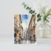 Carte Postale L'art de l'aquarelle à Milan (Debout devant)