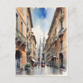 Carte Postale L'art de l'aquarelle à Milan (Devant)