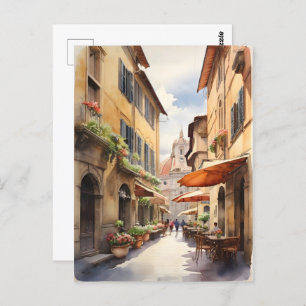 Carte Postale L'art de l'aquarelle Florence