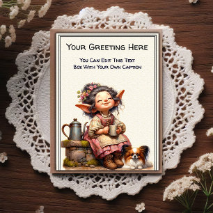 Carte Postale L'art de livre de contes fantaisiste au quotidien 