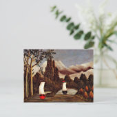 Carte Postale L'art d'Henri Rousseau : Les Rives de l'Oise (Debout devant)