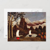 Carte Postale L'art d'Henri Rousseau : Les Rives de l'Oise (Devant / Derrière)