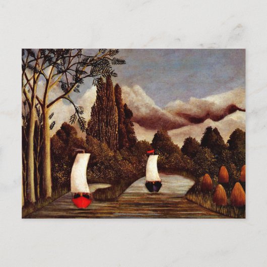 Carte Postale L'art d'Henri Rousseau : Les Rives de l'Oise (Devant)