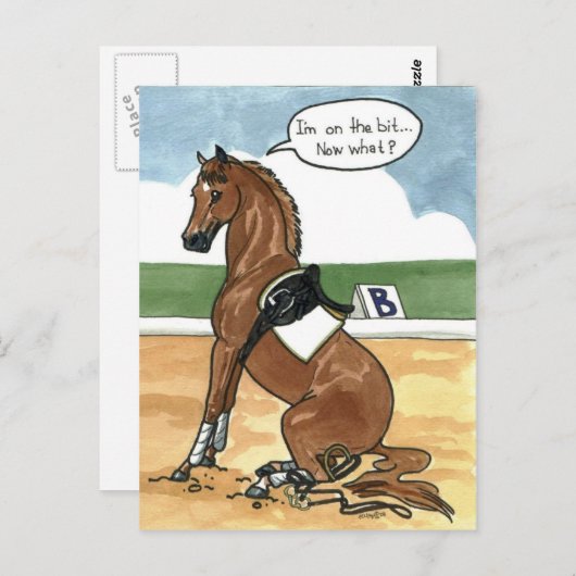 Carte Postale L'art du cheval un peu ce que maintenant (Devant / Derrière)