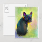 Carte Postale L'art du chiot (Devant / Derrière)