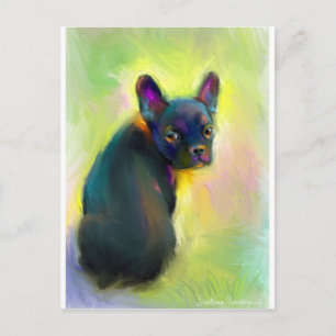 Carte Postale L'art du chiot