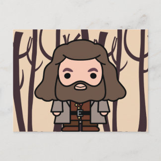 Carte Postale L'art du personnage de dessin animé de Hagrid