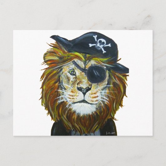 Carte Postale L'art du pirate Lion (Devant)