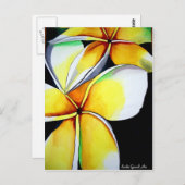 Carte Postale L'art floral Frangipani (Devant / Derrière)