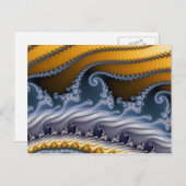 Carte Postale L'art fractal balayé par le vent (Devant / Derrière)