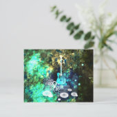 Carte Postale L'art guitare Abstrait (Debout devant)