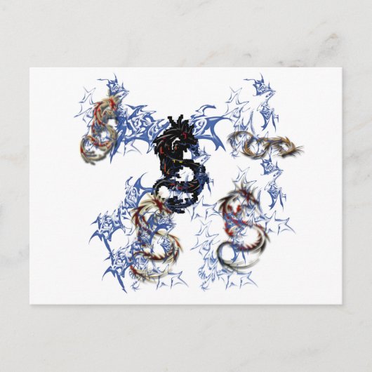 Carte Postale L'art imaginaire du dragon (Devant)