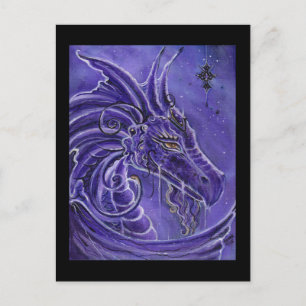 Carte Postale L'art imaginaire du dragon violet par Renee Lavoie