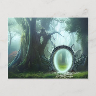 Carte Postale L'art Imaginaire du portail forestier