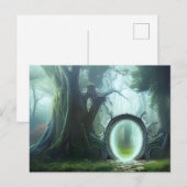 Carte Postale L'art Imaginaire du portail forestier (Devant / Derrière)