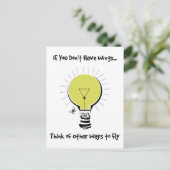 Carte Postale L'art motivationnel du chat volant (Debout devant)