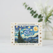 Carte Postale L'art nocturne étoilé de Van Gogh (Debout devant)