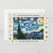 Carte Postale L'art nocturne étoilé de Van Gogh (Devant / Derrière)