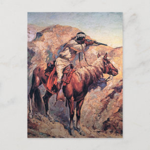 Carte Postale L'art occidental de Frederic Remington “Embuscade