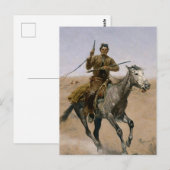 Carte Postale L'art occidental de Frederic Remington « La Fuite (Devant / Derrière)