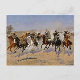 Carte Postale L'art occidental de Frederic Remington “Ruée vers