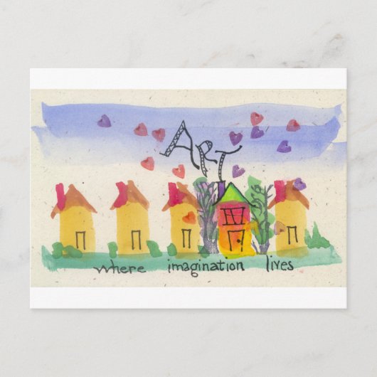 Carte Postale L'art où vit l'imagination (Devant)