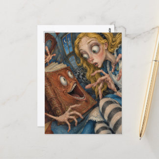 Carte Postale L'art surréaliste du livre est vivant