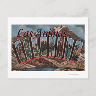Carte Postale Las Animas, Colorado - Scènes de grandes lettres