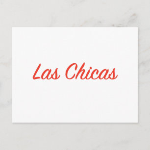 Carte Postale Las Chicas Sassy Slogan Citation Art