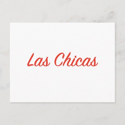 Carte Postale Las Chicas Sassy Slogan Citation Art (Devant)