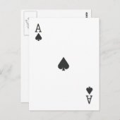 Carte Postale L'as de la pique (Devant / Derrière)