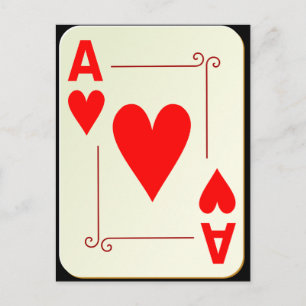 Carte Postale L'as des coeurs