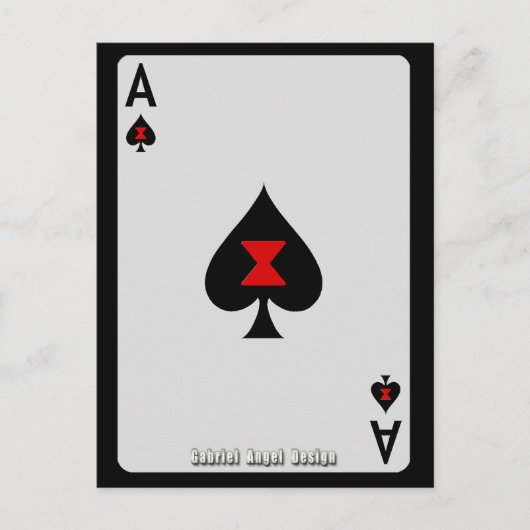 Carte Postale L'as des pique (Devant)