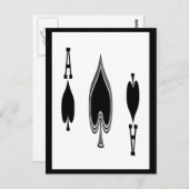 Carte Postale L'as des pique (Devant / Derrière)