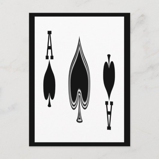 Carte Postale L'as des pique (Devant)