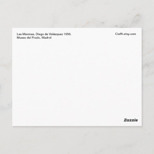 Carte Postale Las Meninas (Dos)